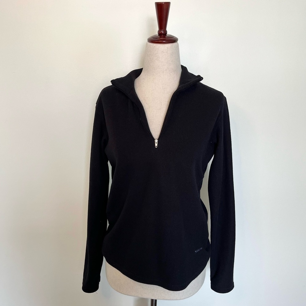Patagonia Capilene Black Quarter-Zip Pullover Sweater small